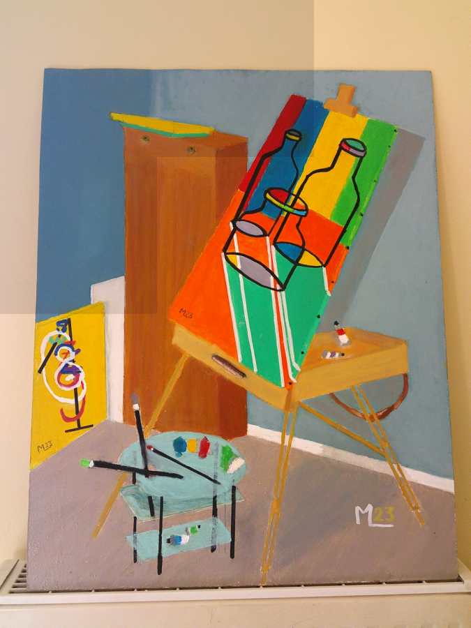 huile sur panneau bois ( 65/35)