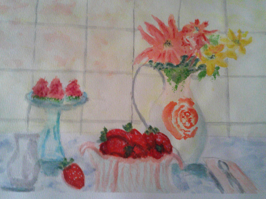 nature morte ( aquarelle )