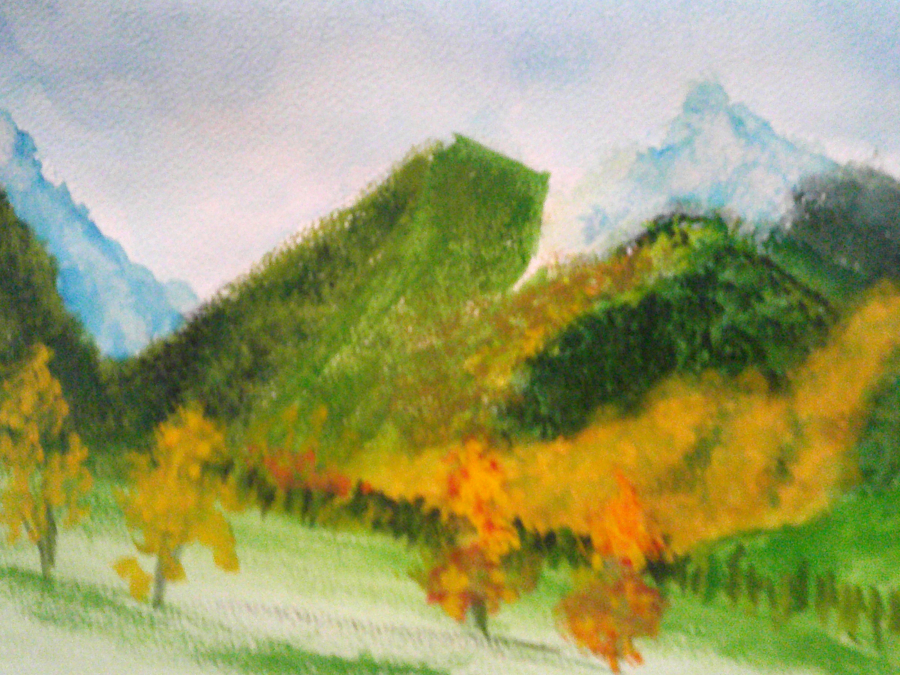 Paysage ( gouache )