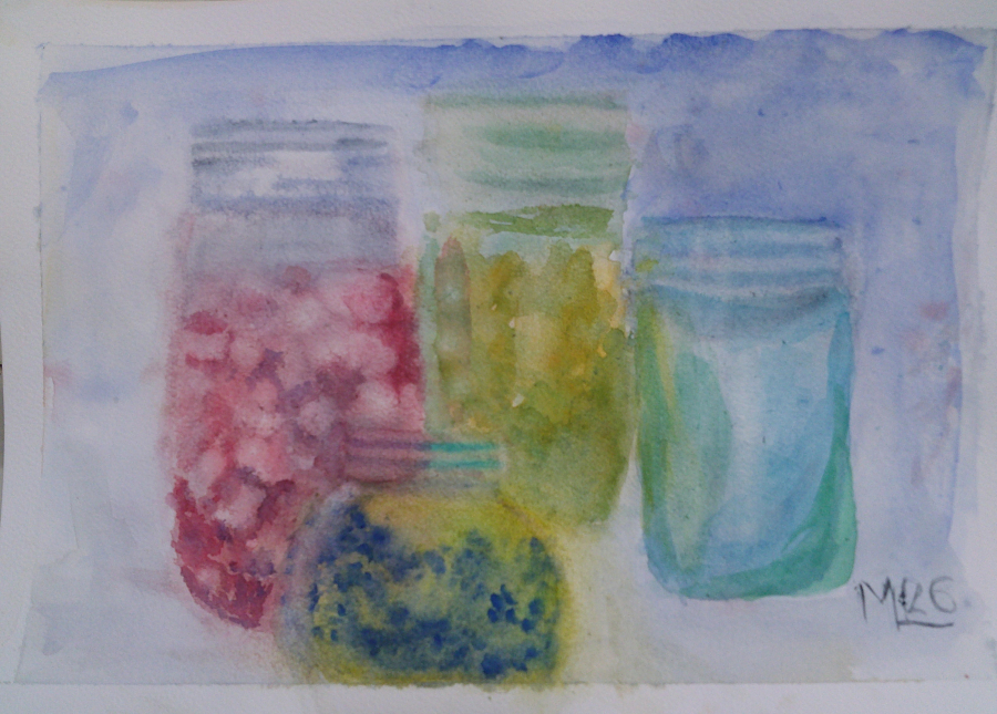 aquarelle figuratif mouillé sur mouillé