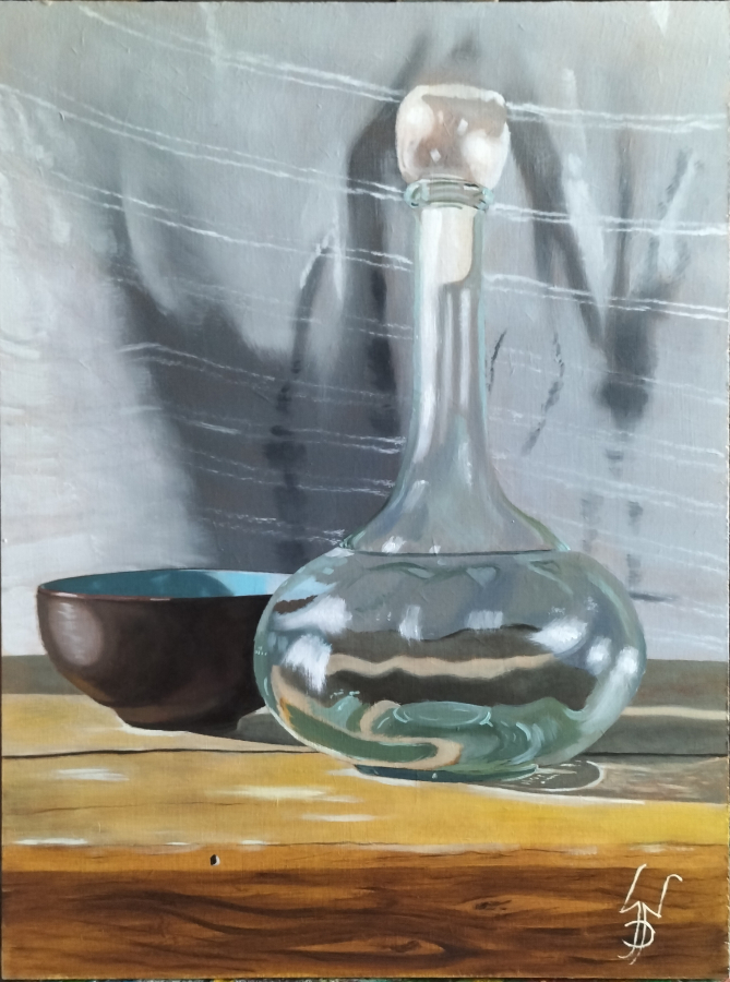Carafe et bol.