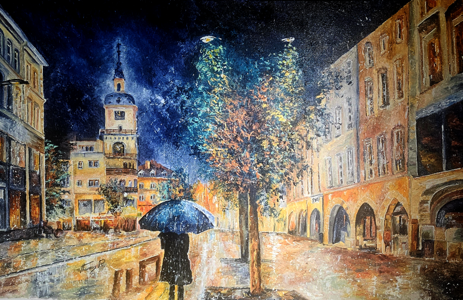 Thionville sous la pluie