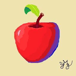 pixel art pomme