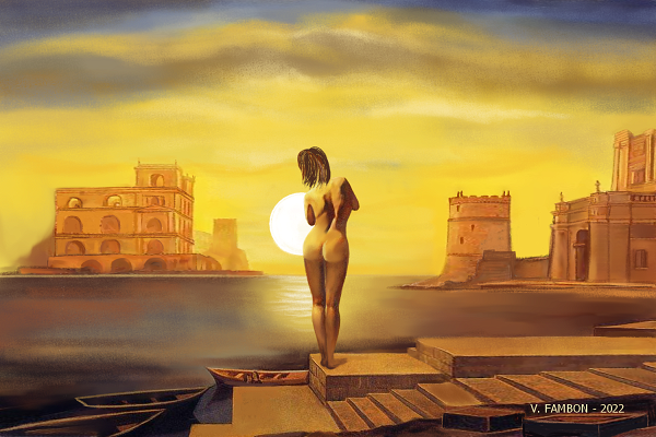 Coucher de soleil façon Dali