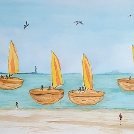 Régate sur coquilles de noix