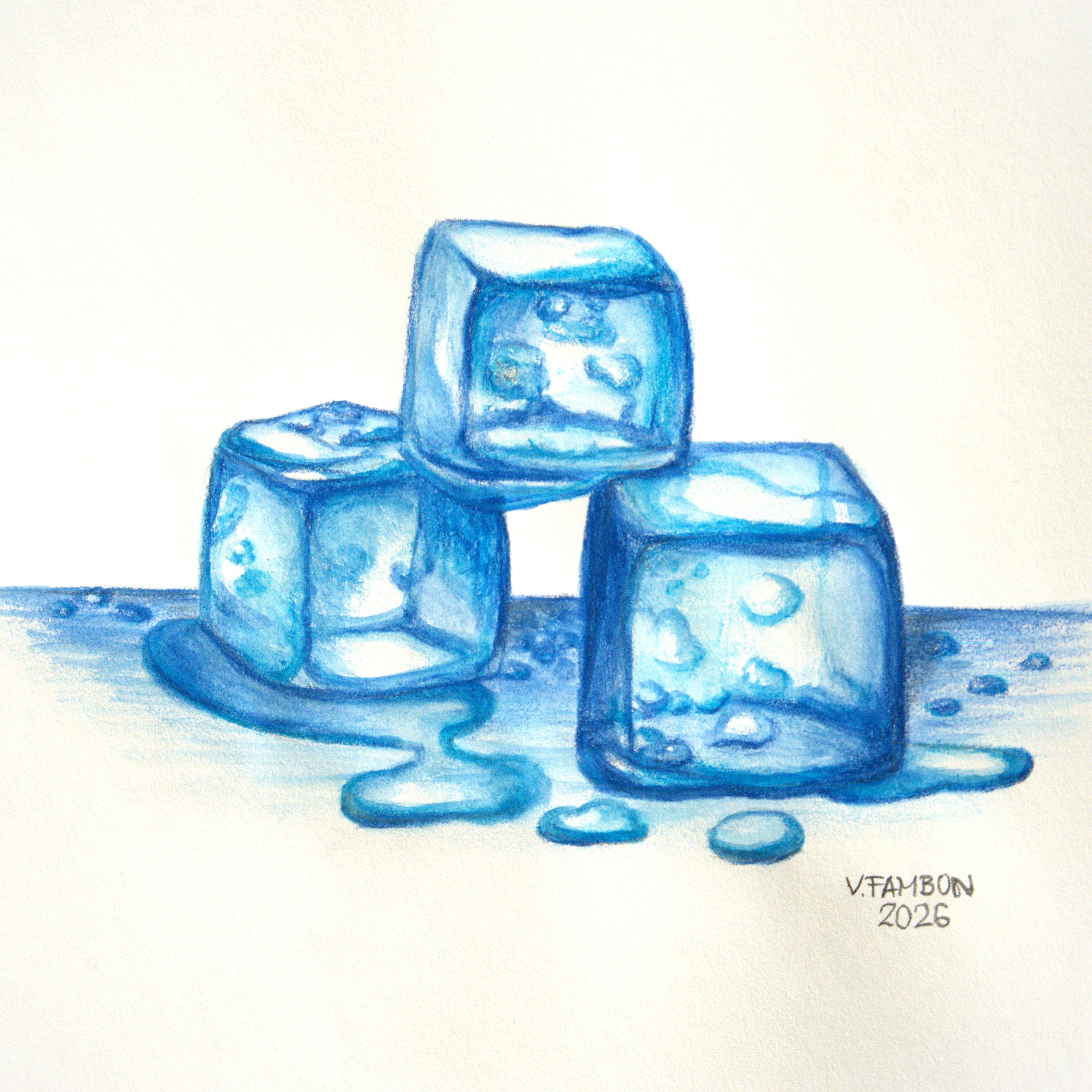 Glaçon - Crayons aquarellables