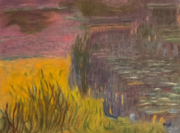 "Les Nymphéas, Soleil couchant "