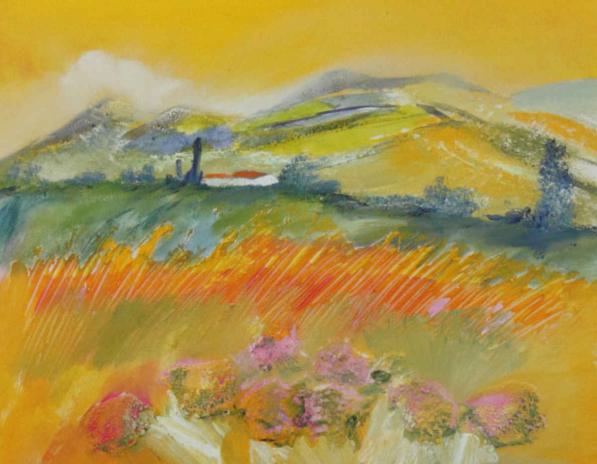 Paysage Provençal - Huile sur toile 50x65