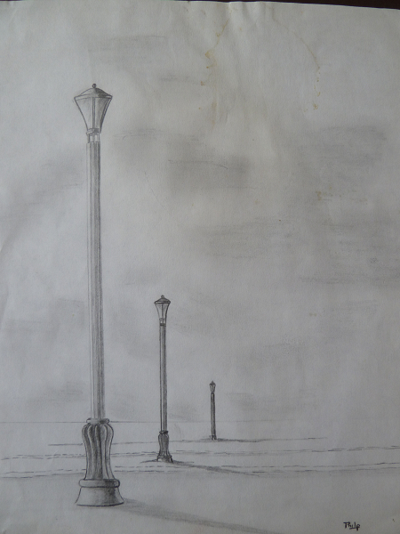 Le voyage Etude 1, Crayon HB, format A4, 1978