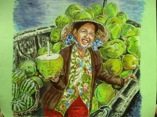 Marché sur l'eau