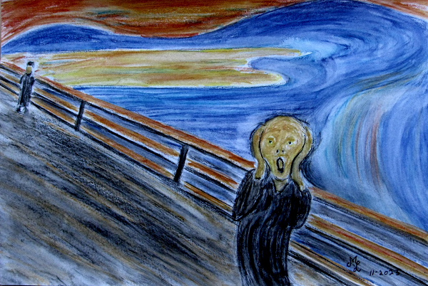 Le cri...de peur