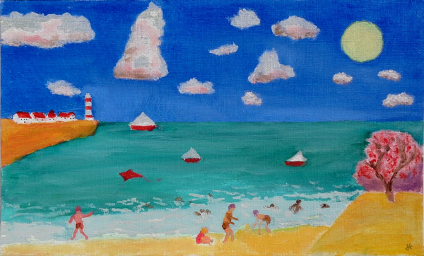 A la plage