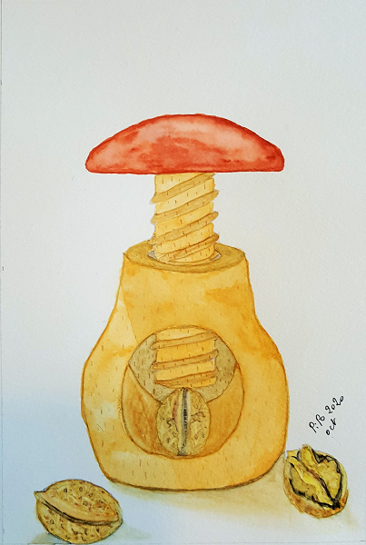 Champignon - Aquarelle