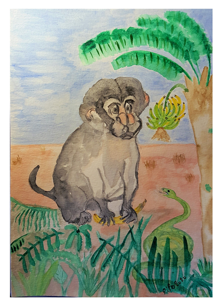 Singe et serpent