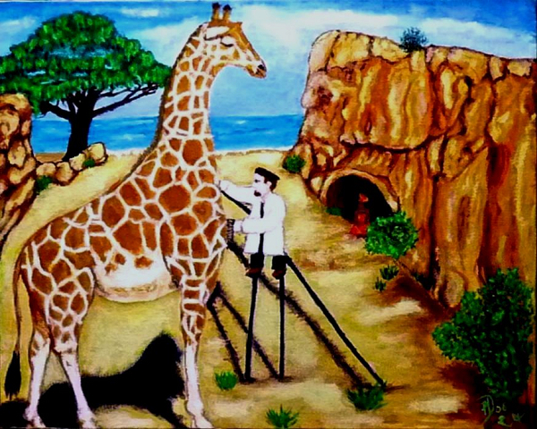 Peigner la girafe