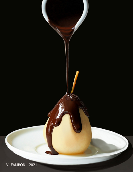 Poire au chocolat