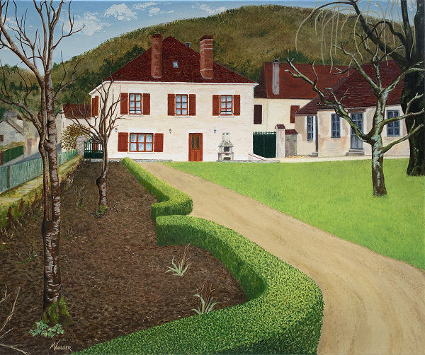 Au Pied de la Colline (Huile sur toile)