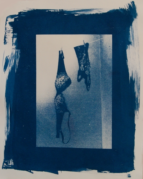 Corde à linge - Cyanotype