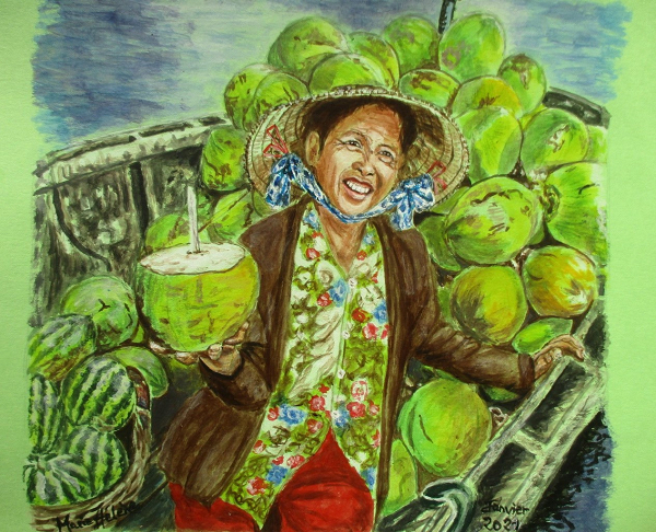 Marché sur l'eau