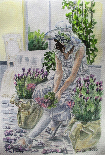 Dame à la lavande