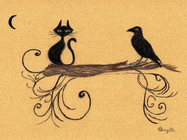 Le chat et le corbeau