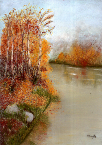 Rivage aux couleurs d'automne