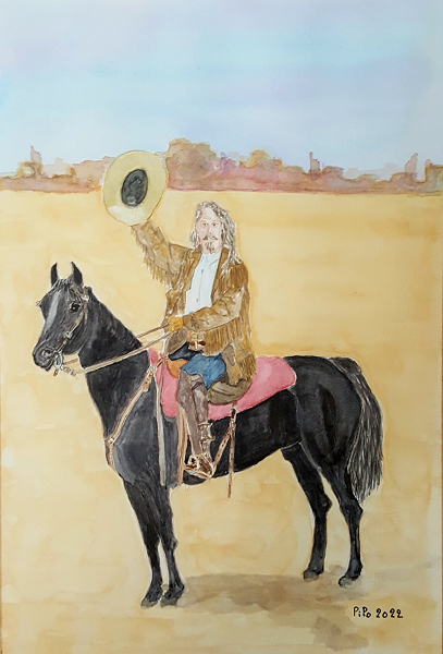 Hello - Aquarelle- Papier grains fins- 21 x 29.7