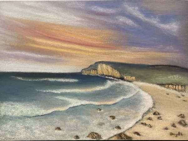 Coucher de soleil sur la mer