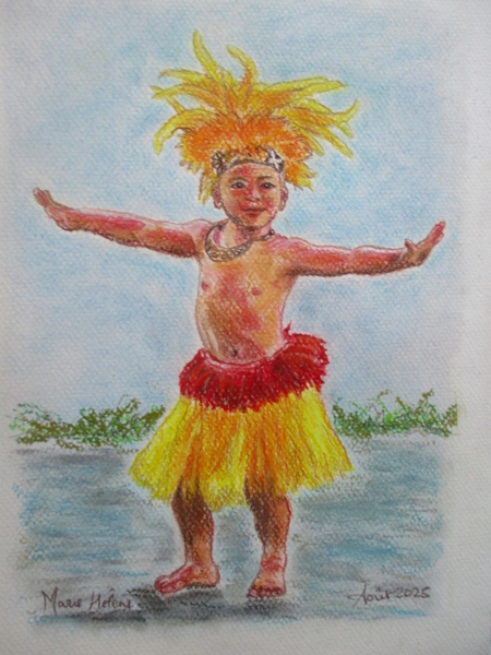 Jeune danseur polynésien