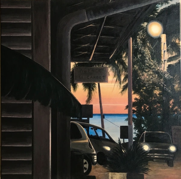 Coucher de soleil au Carbet